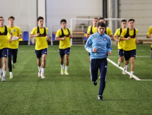 Опубликован фоторепортаж с тренировки молодежной сборной Казахстана в Астане