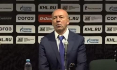 Видео послематчевой пресс-конференции игры КХЛ СКА — «Барыс» 3:1
