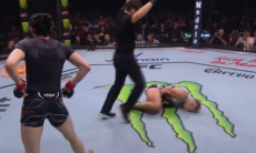 Редкий нокаут зафиксирован на UFC 279 перед боем Хамзата Чимаева. Видео