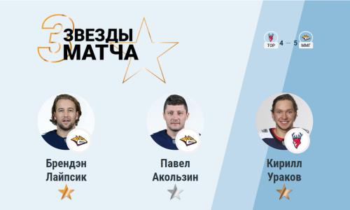 Павел Акользин признан второй звездой матча КХЛ