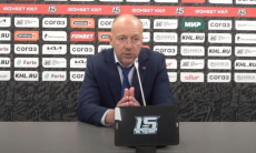 Видео послематчевой пресс-конференции игры КХЛ «Барыс» — «Нефтехимик» 1:2