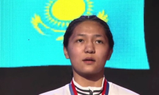 Гимн Казахстана впервые прозвучал на ЧА-2023 до 22 лет по боксу. Видео