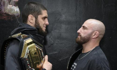 UFC выпустил официальный анонс супербоя Махачев — Волкановски. Видео