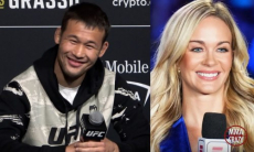 Американская красотка из UFC стала «казашкой» перед боем Шавката Рахмонова. Видео
