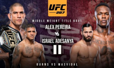 Представлен полный файткард турнира UFC 287 с боем-реваншем Перейра — Адесанья и поединком казаха