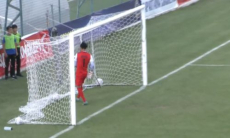 Гол ударом с центра поля забит в Кубке Казахстана. Видео