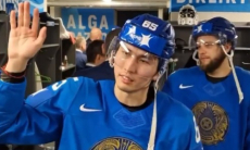 Появилось видео из раздевалки сборной Казахстана после тройного камбэка на ЧМ-2023 по хоккею