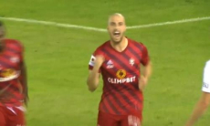 Видео гола Гадрани матча Премьер-Лиги «Актобе» — «Шахтер»