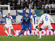 Фоторепортаж с матча отбора на Евро-2024 Финляндия — Казахстан 1:2