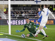 Фоторепортаж с матча отбора на Евро-2024 Финляндия — Казахстан 1:2