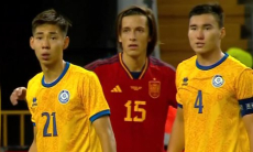 Разгромом завершился матч Казахстан — Испания в отборе на Евро