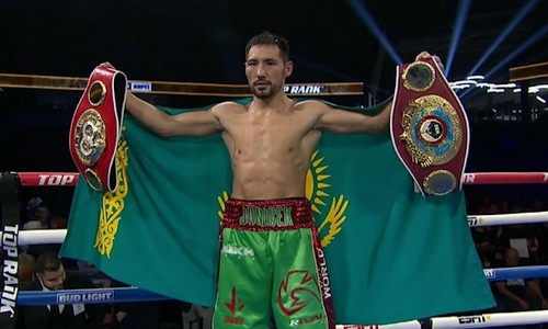 Жанибек Алимханулы получил сообщение от WBO после объединения титулов