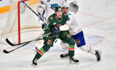 Видео шайбы матча КХЛ «Ак Барс» — «Барыс» 1:0 Б