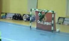 «Кунг-фу». Появилось видео невероятного сэйва в чемпионате Казахстана по футзалу