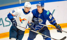 Президенты двух стран посетил матч чемпионата Казхастана. Фото