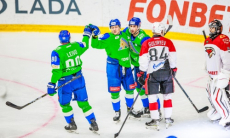 Разгром с девятью шайбами случился в матче топ-клубов конференции «Барыса» в КХЛ