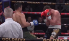 Видео зверского нокаута боксера из Казахстана в Англии