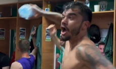 Появилось дикое видео из раздевалки «Атырау» после выхода в финал Кубка Казахстана