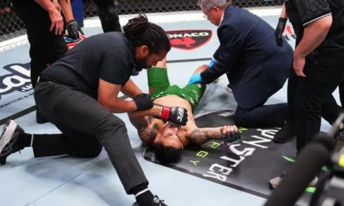 Главный бой турнира UFC с участием Казахстана обернулся жуткой травмой. Видео