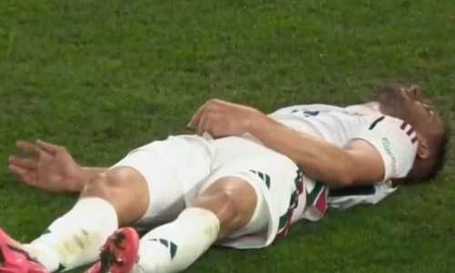 Футболист потерял сознание во время матча Евро-2024. Видео