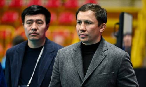 Геннадий Головкин встретился с боксером сборной Узбекистана