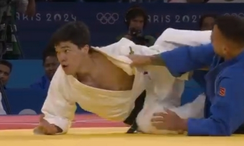 Появилось видео досрочной победы чемпиона Азии по дзюдо из Казахстана на Олимпиаде-2024
