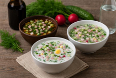 Какая окрошка самая полезная — на квасе, кефире или минералке