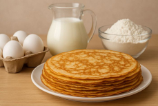 Раскрыт секрет приготовления идеальных блинов — нужны всего три ингредиента. Станут тонкими, нежными и бархатными