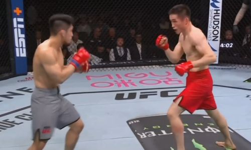 Видео полного боя казаха с разгромом за контракт с UFC