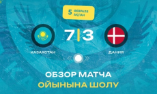 Видеообзор матча отбора на Евро-2026 Казахстан — Дания 7:3