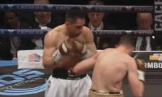 Нокаутом после трех нокдаунов обернулось возвращение «сбежавшего» от Головкина экс-чемпиона мира. Видео