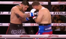 Нокаутом завершился бой жертвы «Канело» против вышедшего из тюрьмы соперника. Видео