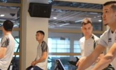 Сборная Казахстана провела тренировку в зале на УТС в Турции. Видео