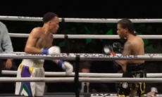 Главный бой вечера бокса в США закончился громкой сенсацией. Видео