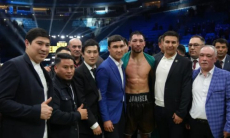 Сапиев обратился к Алимханулы после защиты титулов WBO и IBF