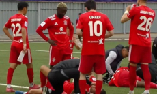 Стало известно о состоянии ведущих защитников «Актобе» после жесткого столкновения головами