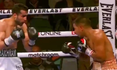 Быстрым нокаутом закончился бой звезды бокса из Узбекистана в США. Видео