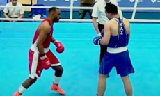 Разгром зафиксирован в поединке казахстанского боксера и двукратного призера Олимпиады