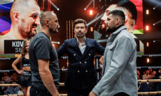 Сергей Ковалев прошел взвешивание перед прощальным боем с уроженцем Казахстана