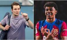 «Ужин с Ламином Ямалем». Лучший теннисист Казахстана удивил испанскую публику