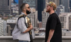 Дуэль взглядов состоялась перед боем за титул чемпиона UFC в весе Шавката Рахмонова