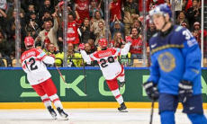 Видеообзор разгромного матча Казахстан — Дания на ЧМ-2025 по хоккею