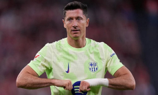 Левандовски принес «Барселоне» последнюю победу в сезоне. Видео