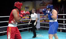 Два нокдауна помогли Казахстану завоевать «золото» в супертяжелом весе на престижном турнире по боксу