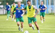 Сборная Беларуси провела открытую тренировку перед матчем с Казахстаном. Фото