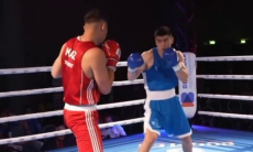Разгромом закончился бой Казахстан — Узбекистан за финал топ-турнира по боксу