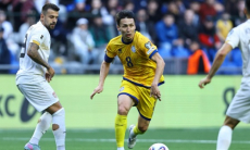 Фоторепортаж с матча отбора ЧМ-2026 Казахстан — Северная Македония 0:1