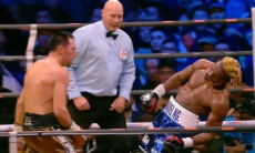 Сокрушительный нокаут Жанибека Алимханулы вошел в топ-10 лучших финишей года. Видео