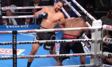 «Этот парень — будущий чемпион мира». Непобежденный супертяж оформил нокаут в первом раунде в США. Видео