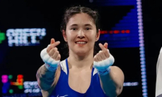 Кызайбай удивила талантом и получила реакцию трехкратной чемпионки мира. Видео